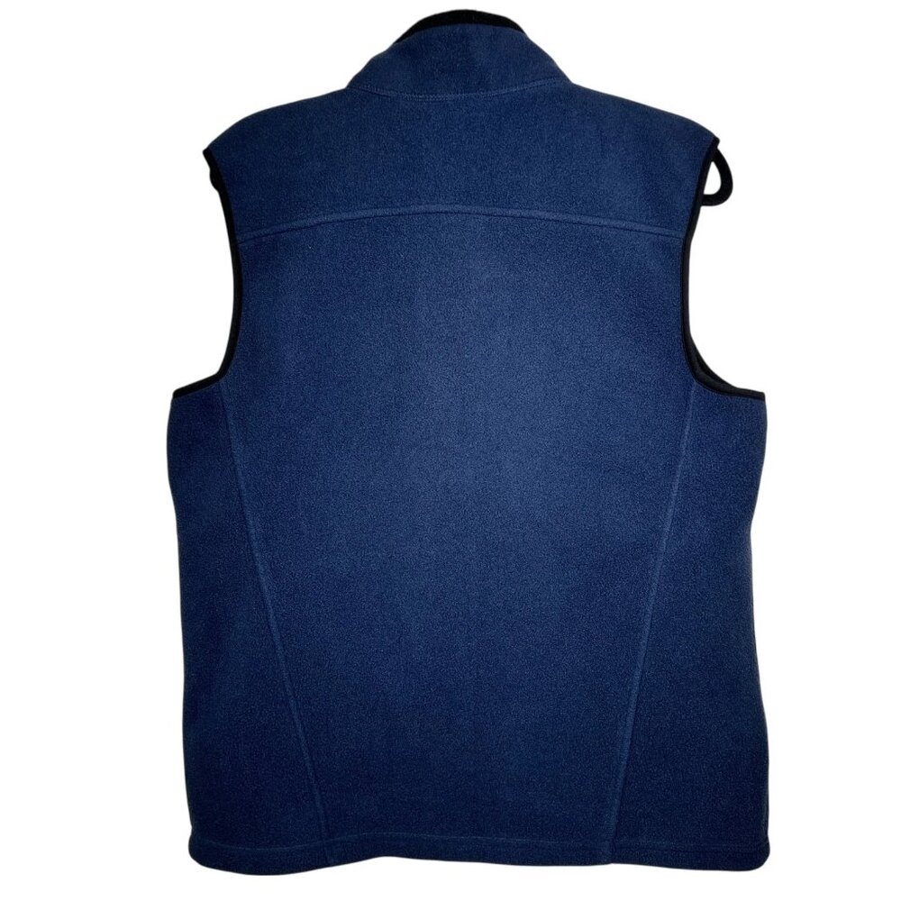 Eddie Bauer Mens Blue Full Zip Waterfall Resort Alaska Fishing Fleece Vest Sz M - Picture 3 of 12